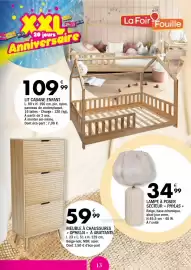 Catalogue La Foir'Fouille page 13: PHYLAS Lampe à poser secteur €34,99, OPHELIA MEUBLE À CHAUSURES €59,99