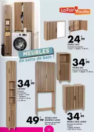Catalogue La Foir'Fouille page 33: MEUBLE SOUS LAVABO €34,99, MEUBLE HAUT €24,99