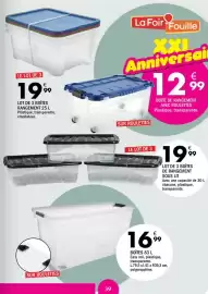 Catalogue La Foir'Fouille page 39: Easy roll €16,99, BOÎTE DE RANGEMENT AVEC ROULETTES €12,99