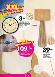Catalogue La Foir'Fouille page 9: XXI Fauteuil XL €99,00, MATHIS HORLOGE MURALE €3,99