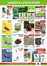 Leroy Merlin catalogue Page 5: Worx Landroid Robotic Mower Vision Ai M600 €15.999,00, Sterwins electric lawnmower €1.624,00