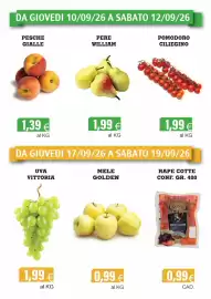 Volantino Centro frutta Pagina 3: Barbabietole Rosse €0,99, Pomodoro ciliegino €1,99