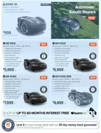 Husqvarna catalogue Page 13: Husqvarna AM 420iQ €6.999,00, Husqvarna Aspire R4 €999,00