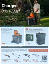 Husqvarna catalogue Page 4: Husqvarna GS 340iS Shredder €899,00, Husqvarna Garden debris pop-up bag €56,00