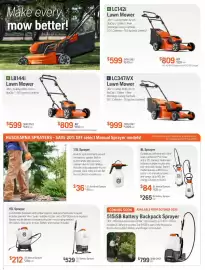 Husqvarna catalogue Page 5: Husqvarna Lawn Mower €999,00, 8L Sprayer €84,00