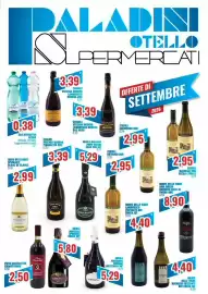 Volantino Paladini Otello Supermercato Pagina 1: San Benedetto Acqua €0,38, Arco delle Rose Spumante Blanc de Blancs €2,99