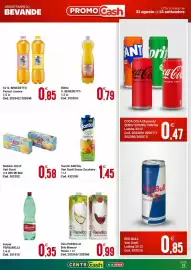 Volantino Centro Cash Pagina 13: Acqua Ferrarelle €0,35, Succhi SANTAL Vari Gusti Senza Zucchero €1,45