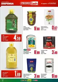 Volantino Centro Cash Pagina 8: Olio Girasole OLITALIA €1,69, Farina CASILLO Media Levitazione €0,67