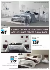 Folheto Hiper Centro do Móvel Página 27: Cama de casal €299,00, Cama de casal €328,00