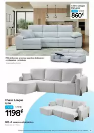 Folheto Hiper Centro do Móvel Página 37: Chaise Longue Damasco €860,00, Chaise Longue Lyon €1.198,00