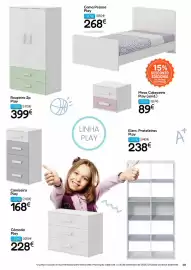 Folheto Hiper Centro do Móvel Página 59: Cama Pessoa Play €268,00, Camiseiro Play €168,00