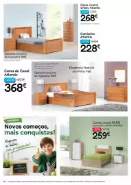 Folheto Hiper Centro do Móvel Página 64: Cama de casal atlantis €368,00, Cama juvenil paris €259,00