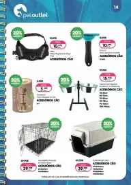 Folheto Petoutlet Página 15: Casota SW para cães €39,92, Jaula Metálica Cromada €39,92