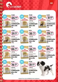 Folheto Petoutlet Página 3: Royal canin shih tzu adult €23,76, Royal Canin Pug Adult €25,02