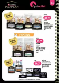 Folheto Petoutlet Página 6: Purina pro plan alimentação seca gato €25,90, Pro plan frango €15,90