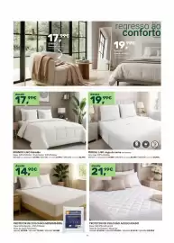 Folheto Moviflor Página 11: Percal liso jogo de cama cor branco €19,99, Branco liso edredão €17,99