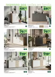 Folheto Moviflor Página 15: Namur aparador €79,99, Cross aparador €119,00