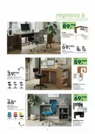 Folheto Moviflor Página 21: Trendy cadeira operativa €39,99, Home secretária c/avançado €89,99