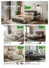 Folheto Moviflor Página 6: Hamilton cama de casal €249,00, Alberta cama de casal €199,00