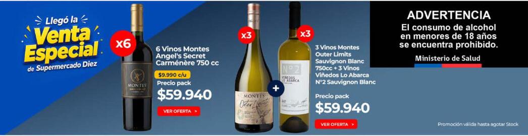Catálogo Supermercado Diez Página 4: Montes - 6 vinos €59.940,00