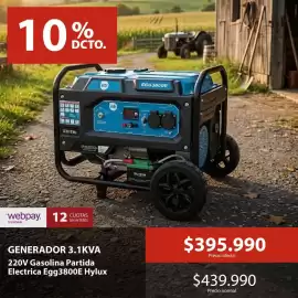 Catálogo Mimbral Página 1: Generador 3.1kva €395.990,00