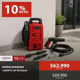 Catálogo Mimbral Página 6: Einhell - hidrolavadora 1200w tc-hp 90 €62.990,00