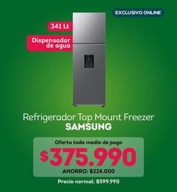 Catálogo Tottus Página 8: Samsung - refrigerador top mount freezer €375.990,00