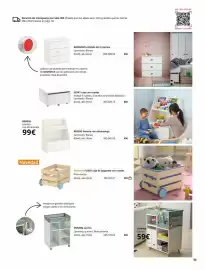 Catálogo IKEA Página 11: Ideal - ovning carrito €59,00, Blanco - slräk caja con ruedas €80,00
