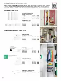 Catálogo IKEA Página 16: Blanco - estructuras: fondo 62cm €95,95, Blanco - organizadores de interior fondo 62cm €9,46