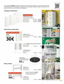 Catálogo IKEA Página 17: Blanco - lástare cónda 4 cajones €125,00, Blanco - eletnante €35,00