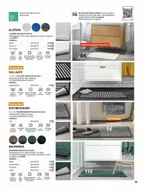 Catálogo IKEA Página 25: Alfombrilla de baño €11,00, Aldern alfombrilla de bano €6,00