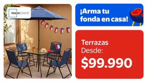 Catálogo Lider Página 16: Mainstays - terrazas €99.990,00