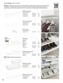 Catálogo IKEA Página 24: Boaxel €19,00, Blanco - balada €10,00
