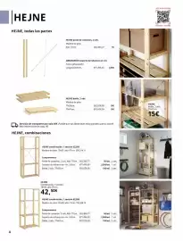 Catálogo IKEA Página 4: Hejne - combinación, 1 seccion €42,50, Hejne - helne balda €15,00