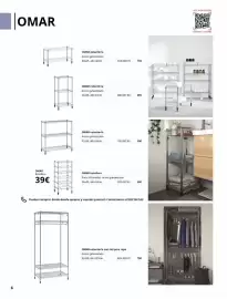 Catálogo IKEA Página 6: Omar estanteria €29,00, Omara essentieria con pláir para ropa €79,00