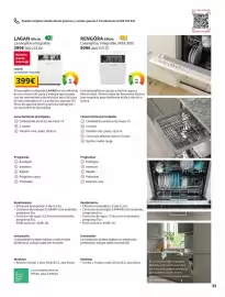 Catálogo IKEA Página 33: Ikea - lavavajillas integrable €509,00, Lagan - lavavajillas integrable €399,00