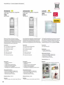 Catálogo IKEA Página 40: Lagan - frigorífico integrable €269,00, Ikea - frigorifico €849,00