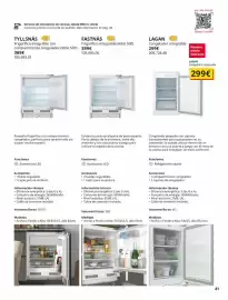 Catálogo IKEA Página 41: Ikea - frigorífico integrable (ikea 500) €399,00, Lagan - congelador integrable €299,00