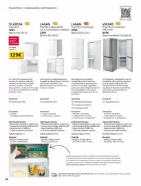 Catálogo IKEA Página 42: Blanco - frigorifico 605.787.29 €129,00