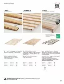 Catálogo IKEA Página 33: Confort - console o edminhos €55,00, Aire - laminas de babillis pino macito €25,00