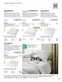 Catálogo IKEA Página 39: Edredón de yodell, algodón y pollastre reciclado, transpirable y flaci de cudar €29,00