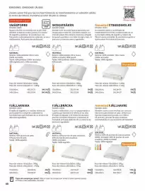 Catálogo IKEA Página 40: Material: relleno: 100% poliéster-fibra hueca €24,00, Peso del relleno €129,00