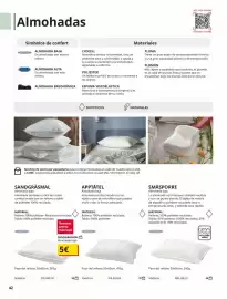 Catálogo IKEA Página 42: Peso del relleno 50x60cm. 385g €5,00