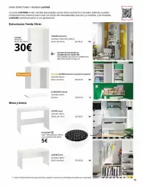 Catálogo IKEA Página 11: Blanco - laminado 60x32, alto 60cm €35,00, Lastare €30,00