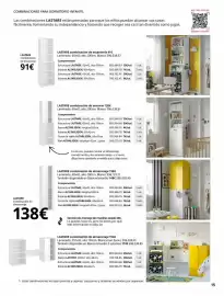 Catálogo IKEA Página 15: Blanco - lastarre combinación de almacenaje €138,00, Combinacion de estantería €91,00