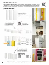 Catálogo IKEA Página 6: Blanco - lastare estructura con puertas. 60x42, alto 100cm €50,00