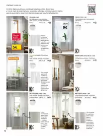 Catálogo IKEA Página 12: Blanco - masterrot cortina, 1 par €19,00, Blanco - cortina de red €12,00