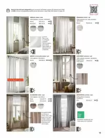Catálogo IKEA Página 13: Blanco - angsfryle visillo €32,00, Cortina €39,00