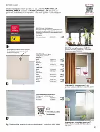 Catálogo IKEA Página 21: Nuestro precio mas bajo €8,00, Blanco - hornvallmo estor plisado opaco 24€ €24,00