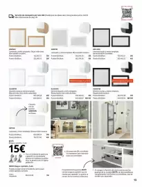 Catálogo IKEA Página 13: Ahumado €45,00, Aluminio lacado y vidrio templado €45,00